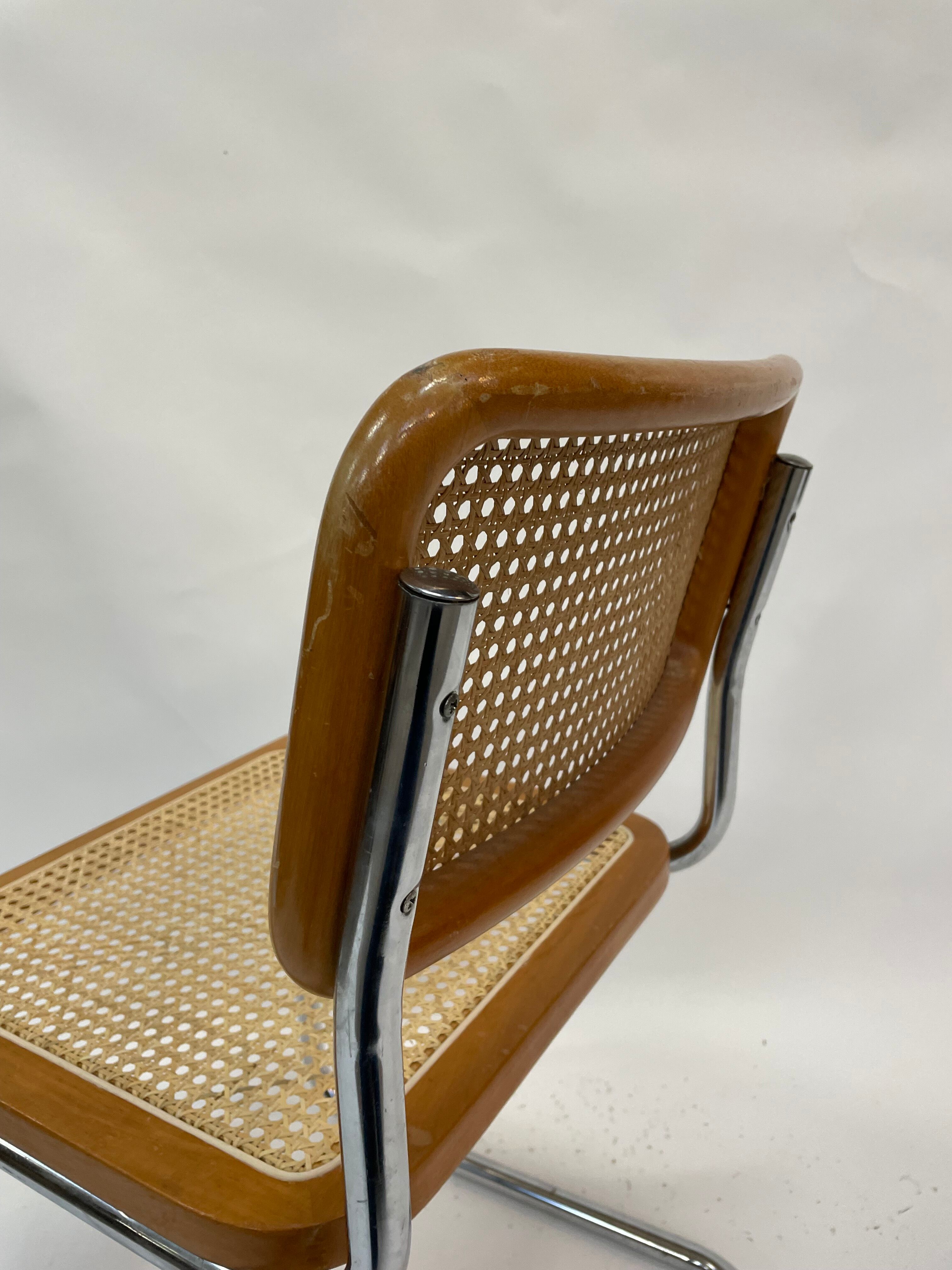 Cesca design chair b32 model in chrome