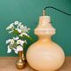 Suspension globe vintage en opaline jaune