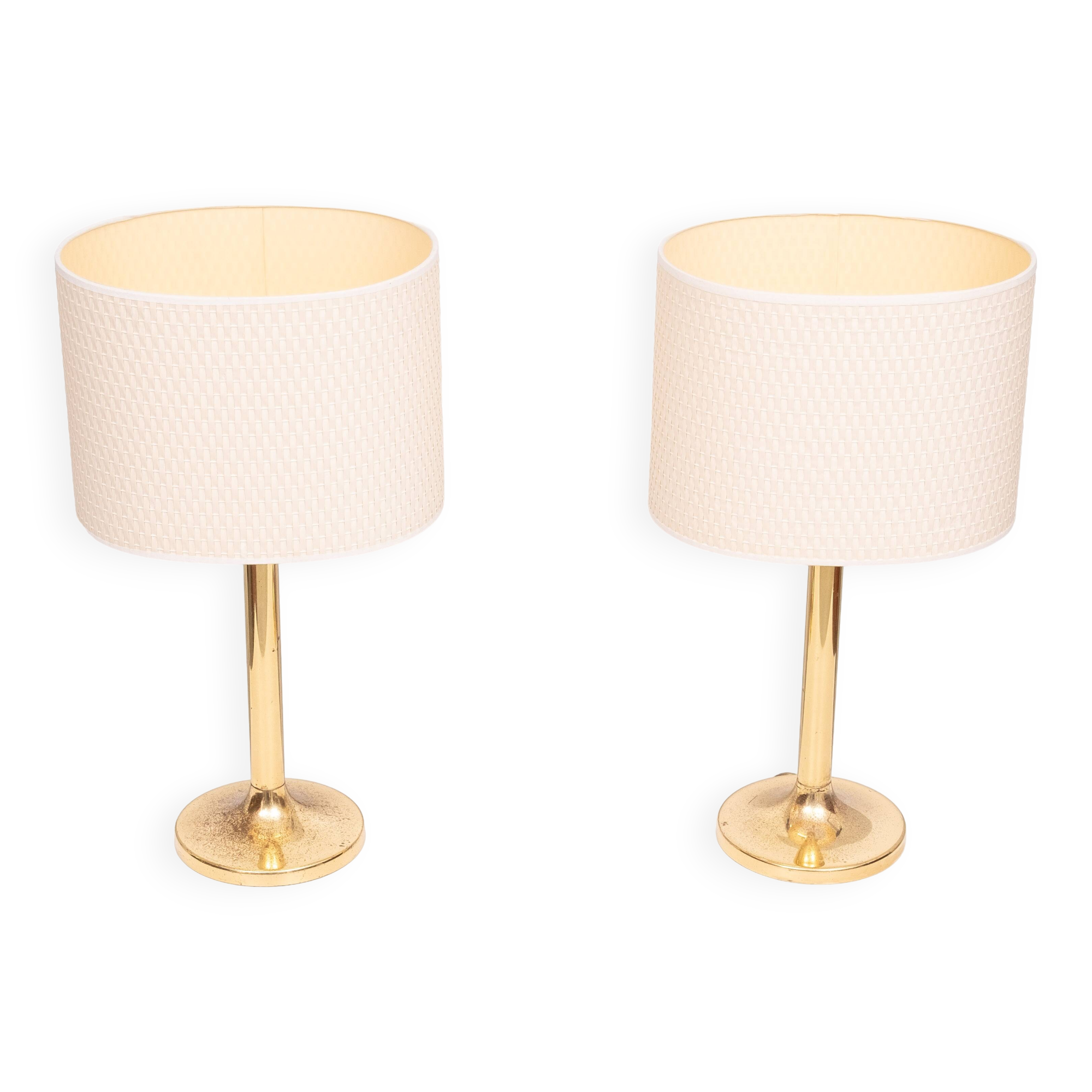 Sölken Leuchten Brass table lamps 1970s Germany