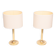 Sölken Leuchten Brass table lamps 1970s Germany