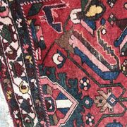 Large vintage Persian Zanjan carpet handmade
