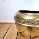Gold brass pot cover