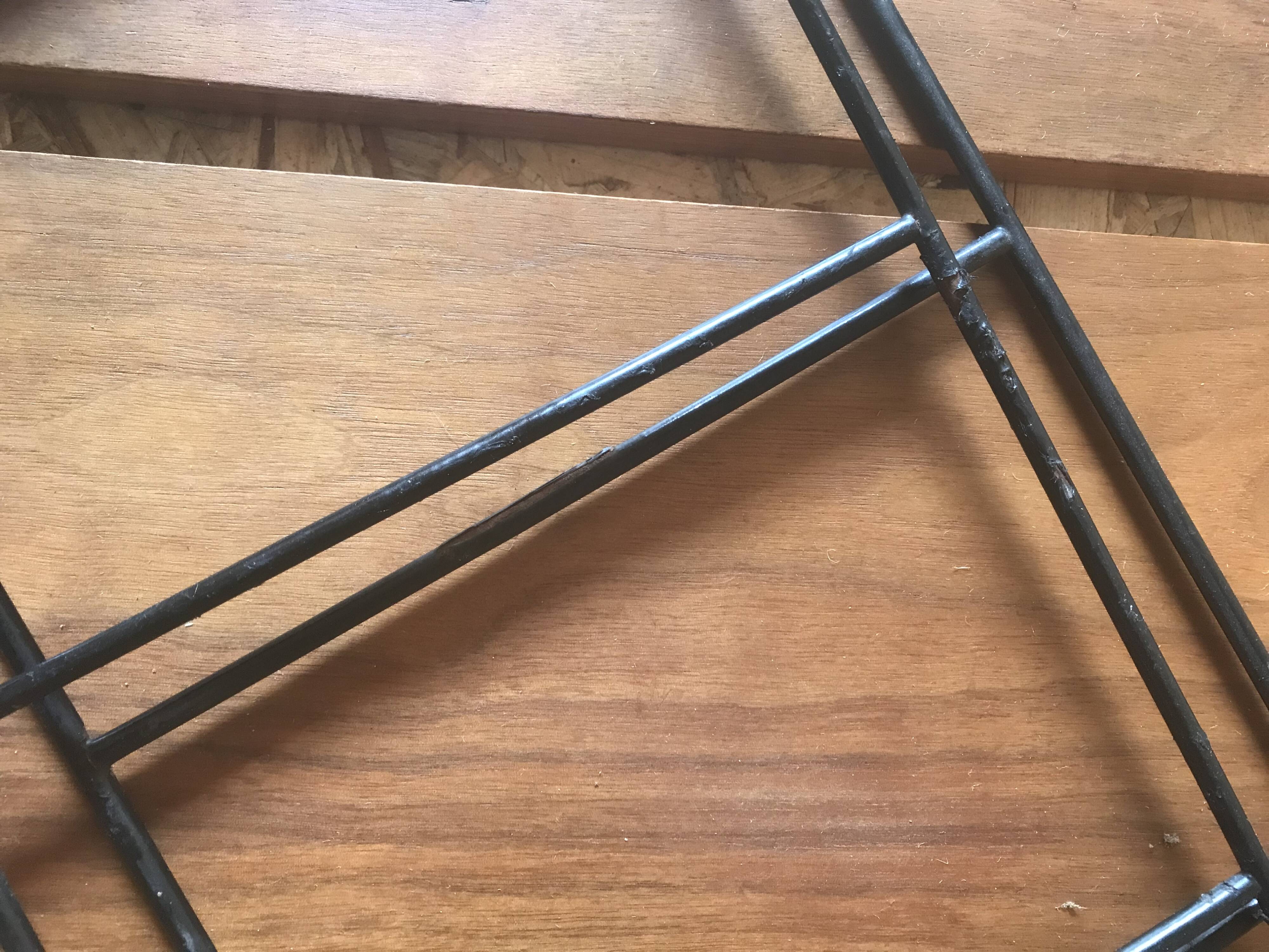 Vintage three-tier string shelf