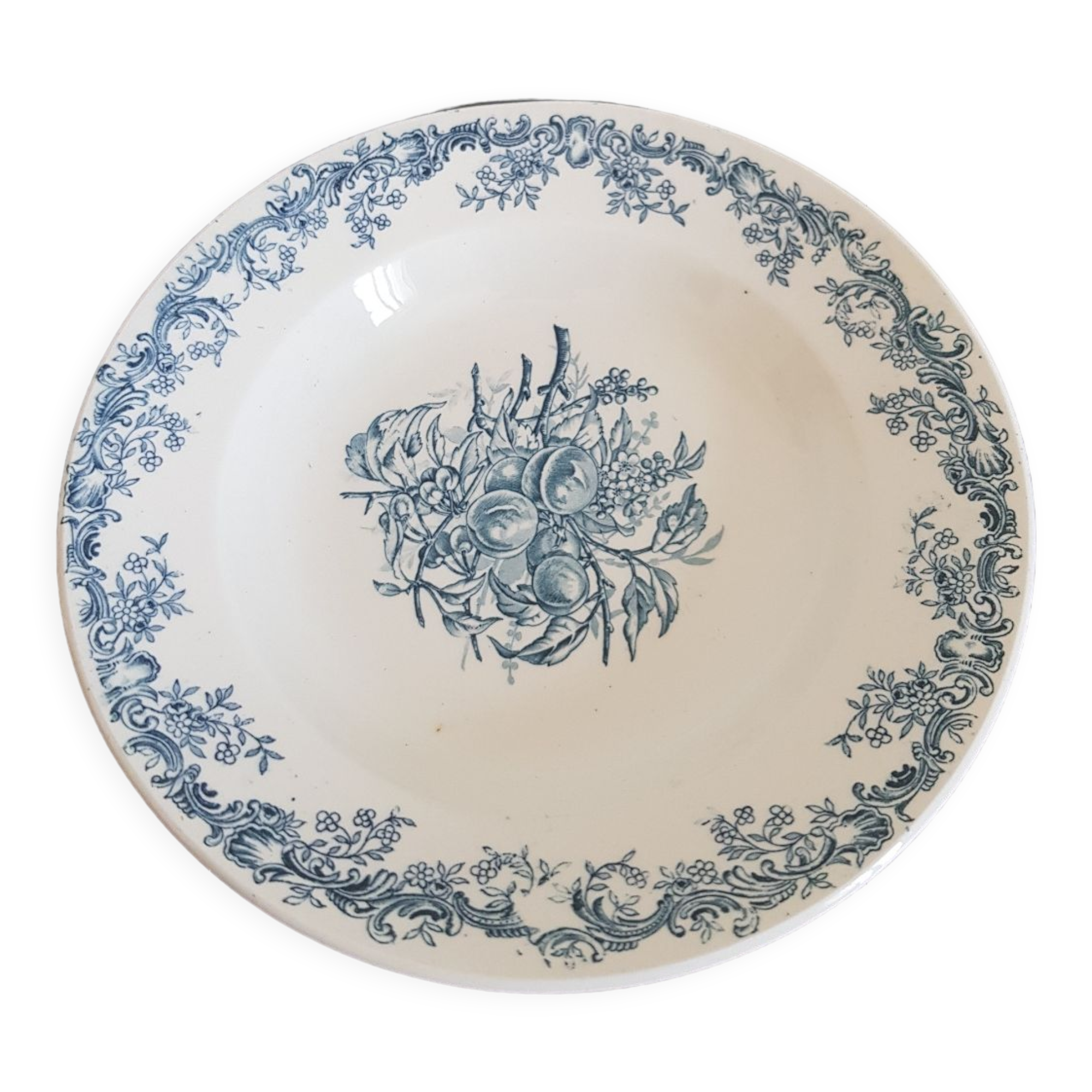 Set of 6 hollow plates iron earth