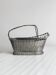 Woven metal wine basket