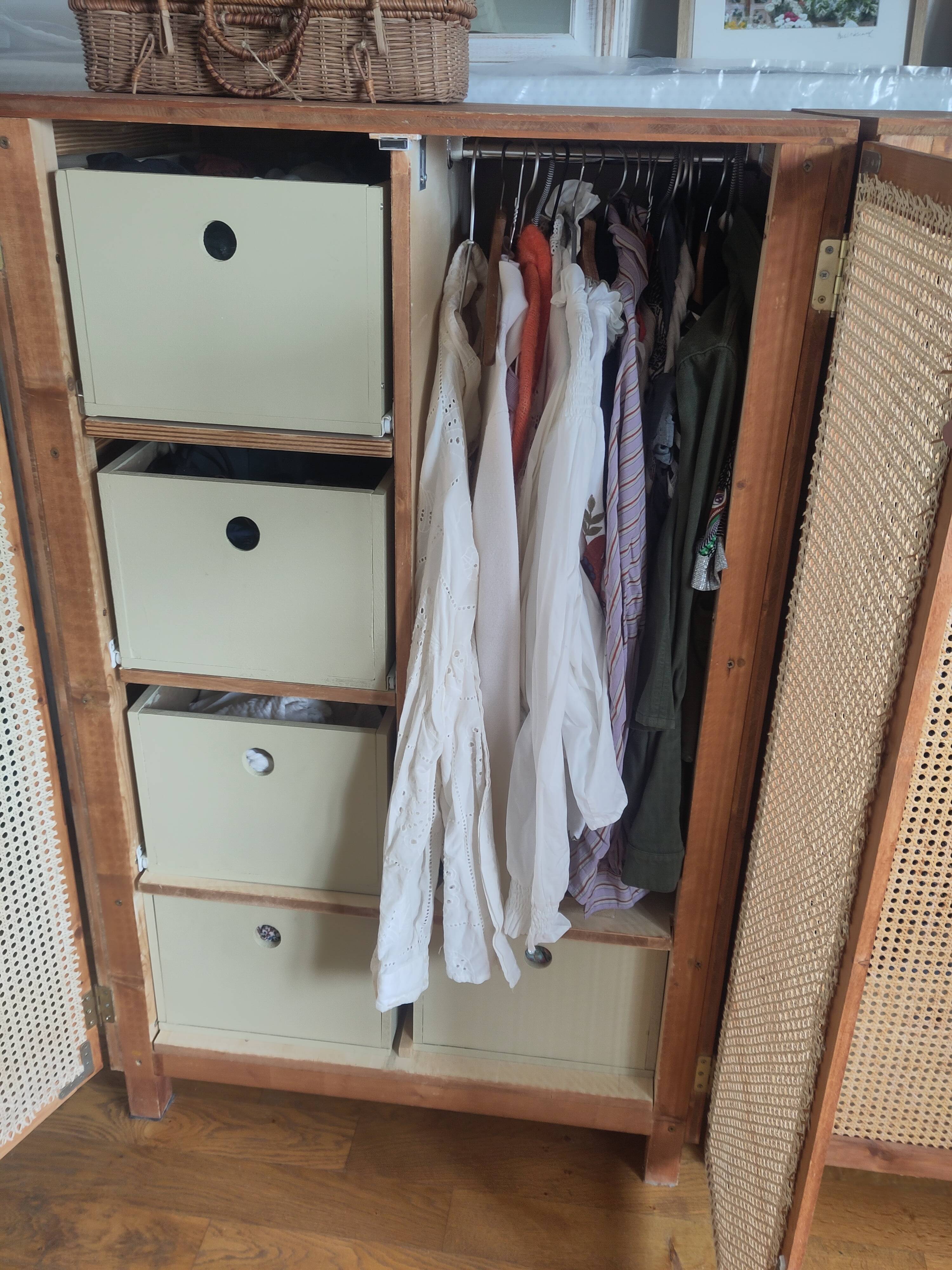 Wardrobe with drawers