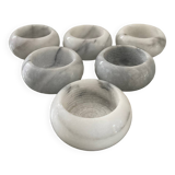 Series 6 vintage marble candle holders