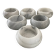 Series 6 vintage marble candle holders
