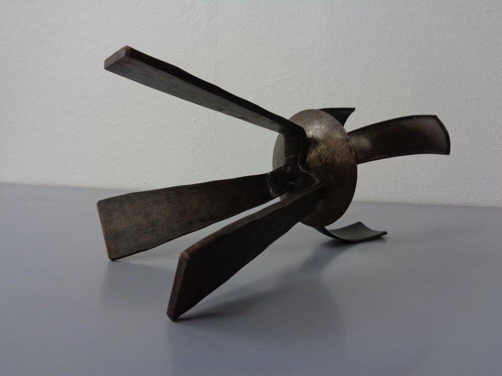 Brutalist Iron Candleholder, Germany, 1960s