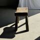 Four-legged stool in antique teak from Indonesia H 50 L 52