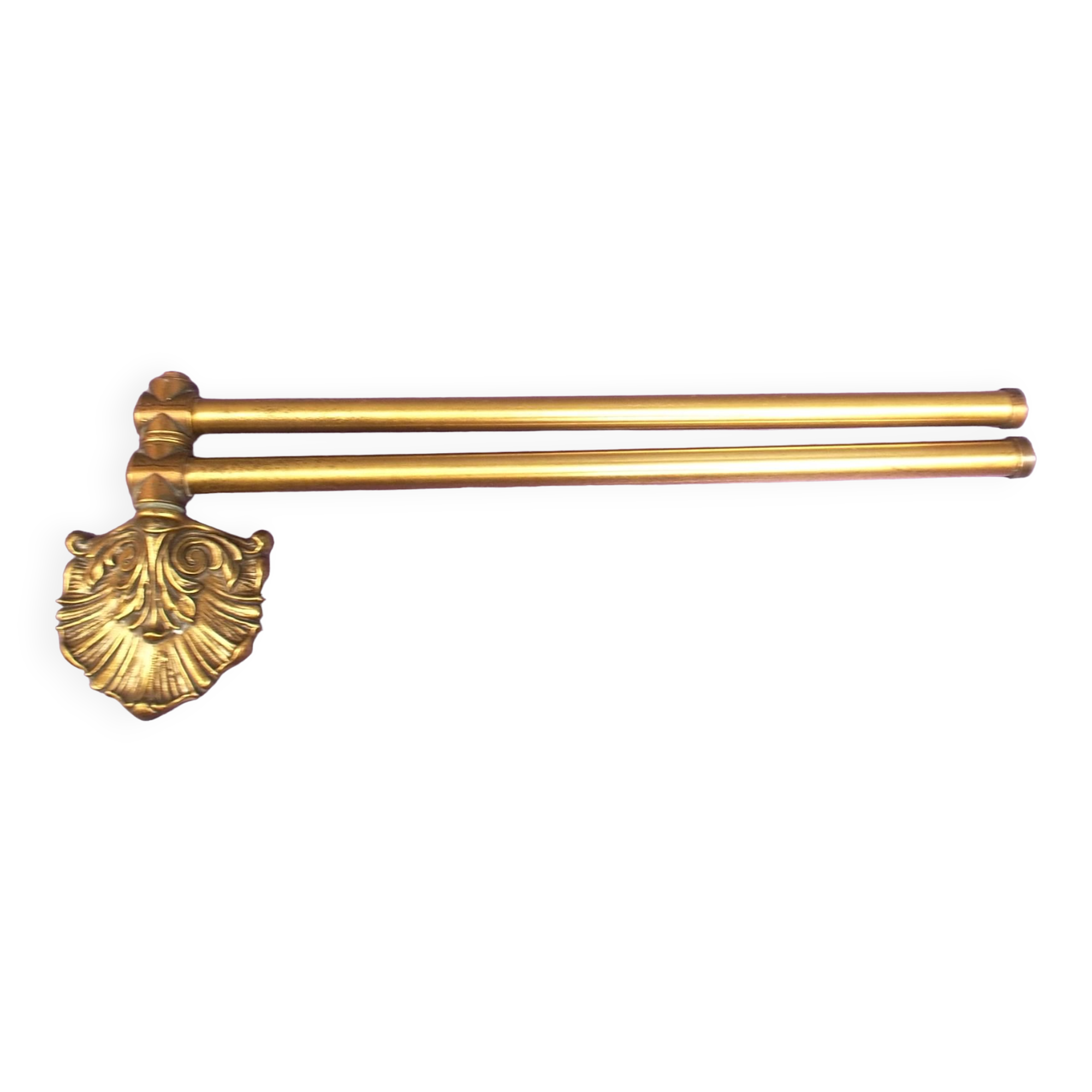 Brass towel rack