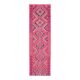 1970s Vintage Turkish Hand-Knotted Wool Cotton Pink Runner Rug 91x312