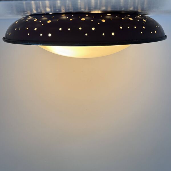 Ernest Igl pour lampe de plafond / lampe murale Hillebrand grande des années 1950.