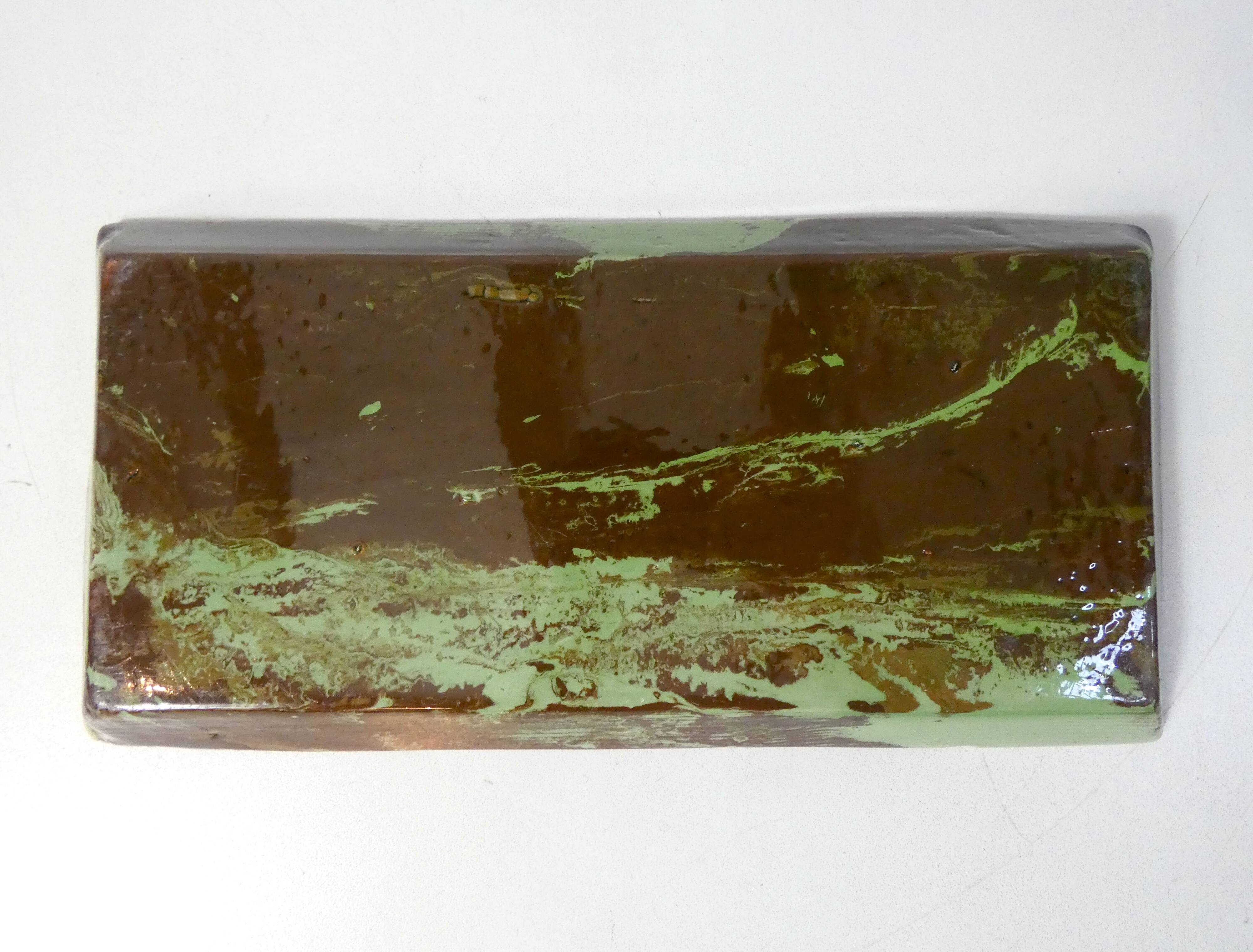 ceramic tray mixed earth marble