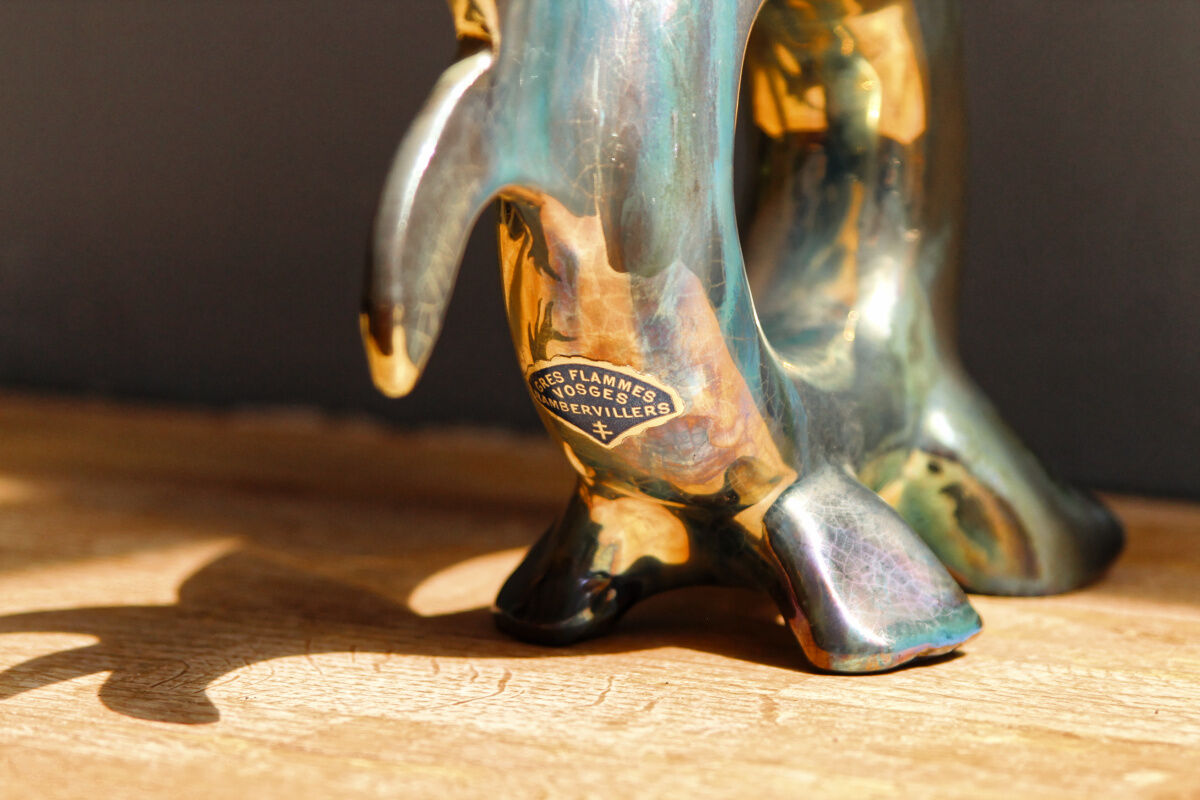 Lot of iridescent flamed sandstone, Rambervillers