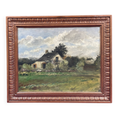 oil on panel Unsigned Landscape of Loire Atlantique