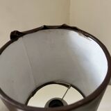 Vintage Chrome and Leatherette Lamp Base Roche Bobois 1975