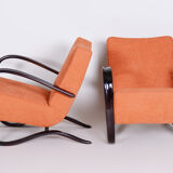 Paire de fauteuils H-269 conçus par Halabala pour UP zavody