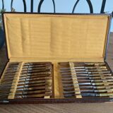 Dessert/cheese cutlery set 17cm Bakelite or horn handles?