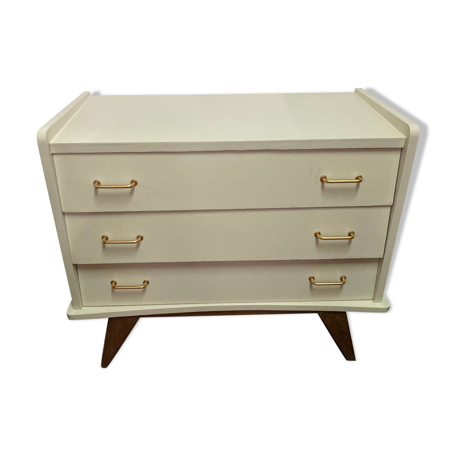 Commode vintage pieds compas