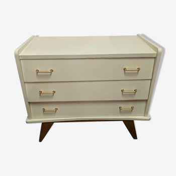 Commode vintage pieds compas