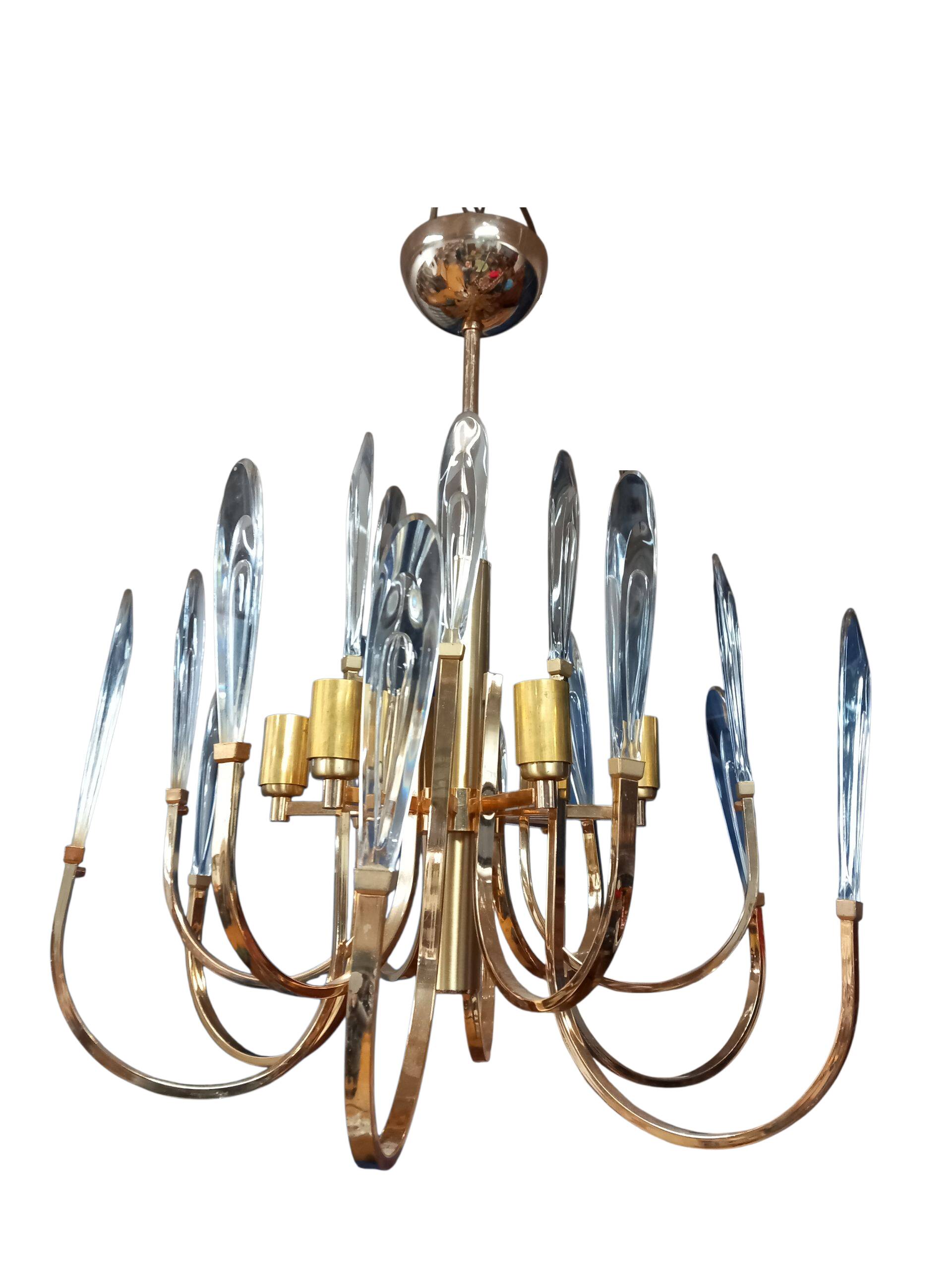 6-Light Gold Chandelier