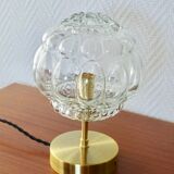 Bubbled glass lamp