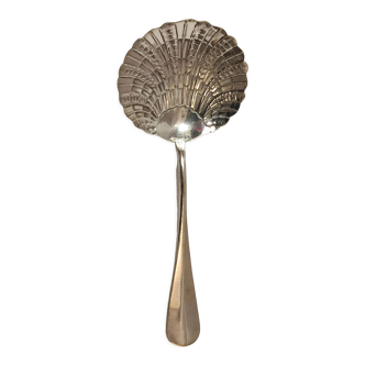 Scallop spoon, silver metal