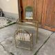 Vintage dressing table and stool in brass, 1950