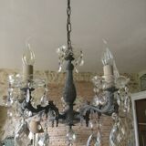 Antique chandelier with pendants