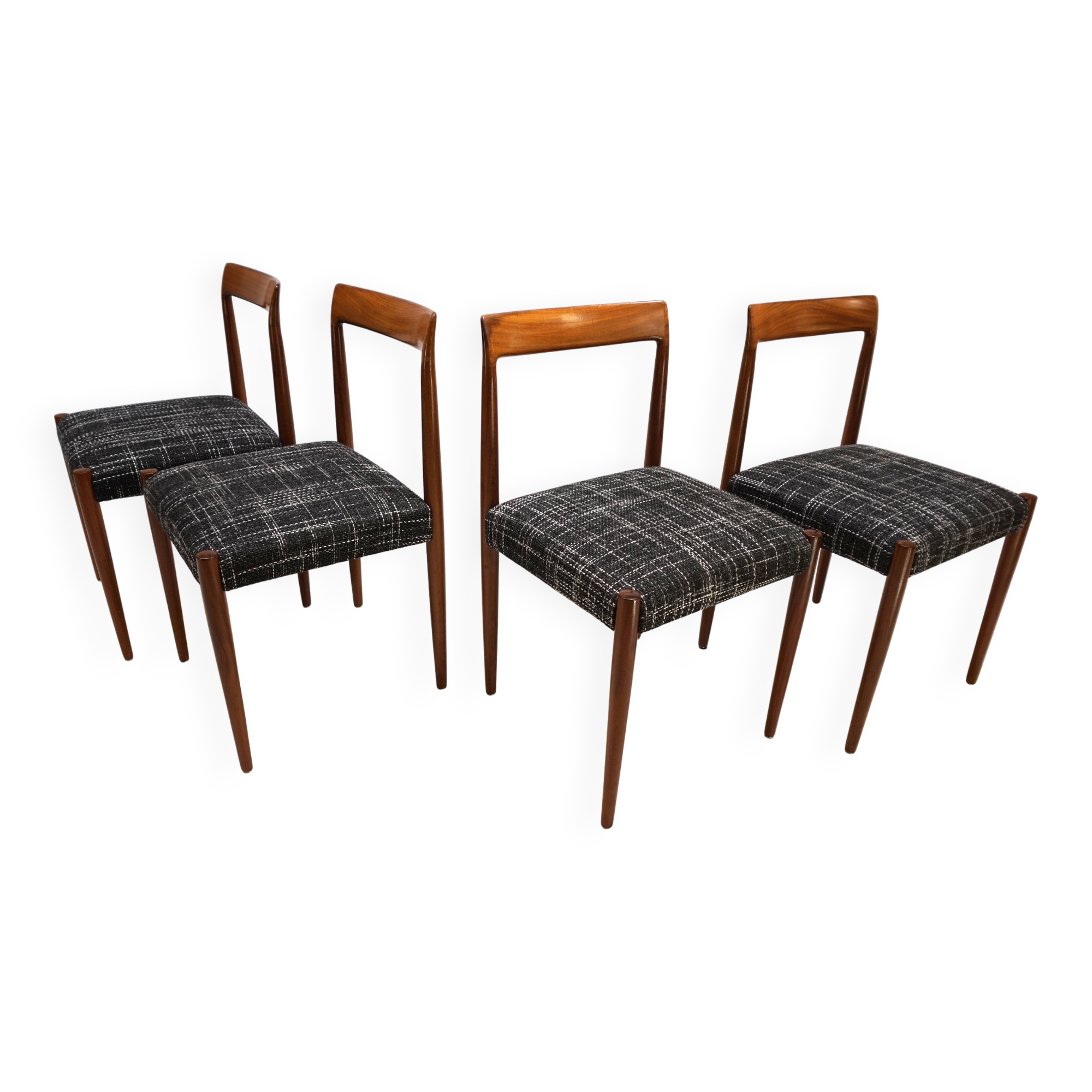 Lübke Teak Dining Chairs Set of 4, 1960