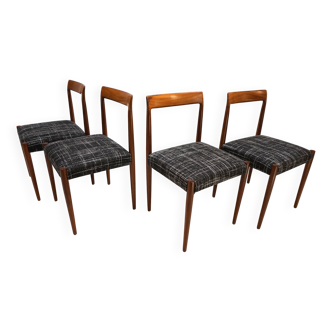Lübke Teak Dining Chairs Set of 4, 1960