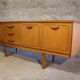 Enfilade scandinave en bois blond 1960