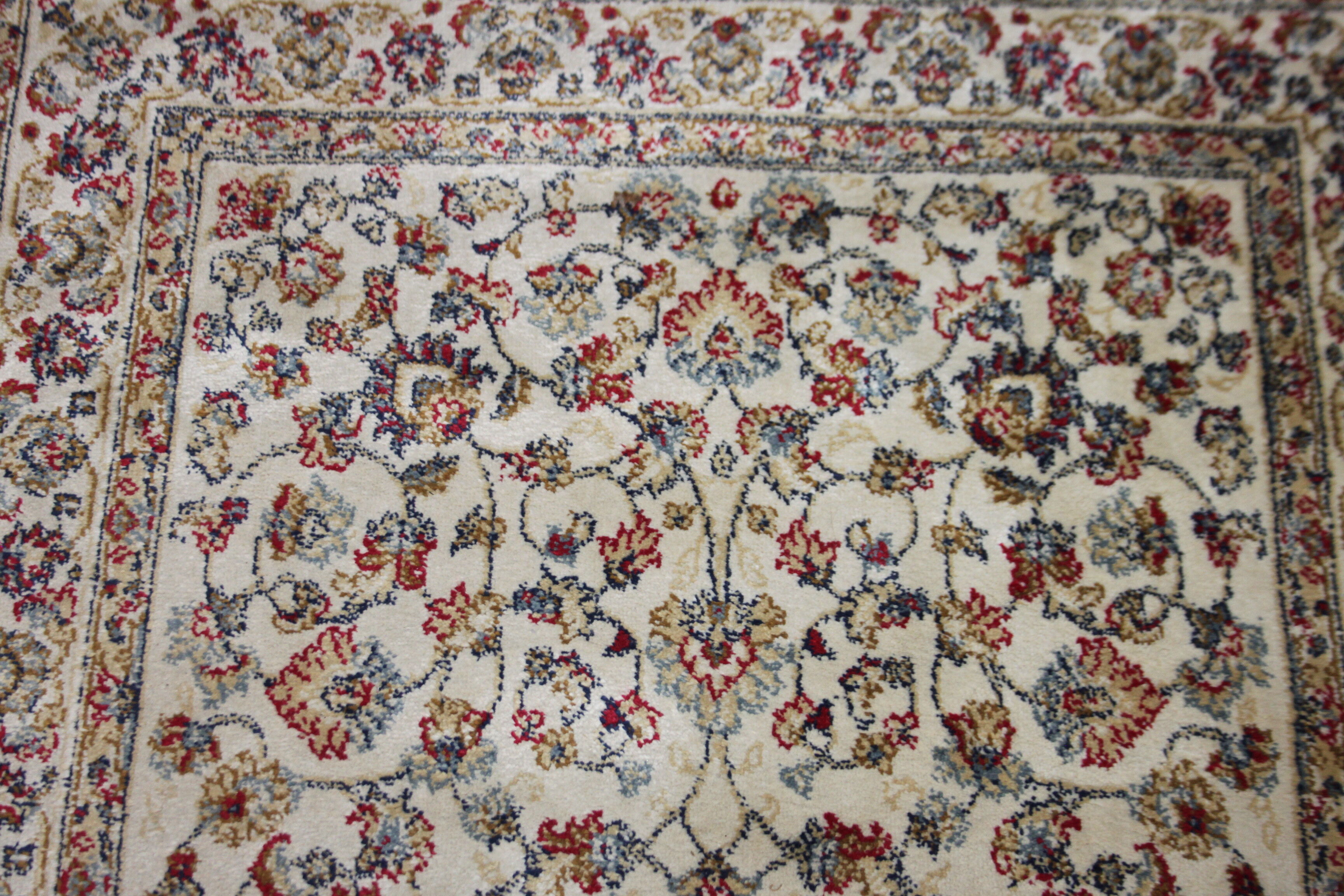 Old Kashmir rug. silk. 150 x 68 cm.