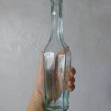 2 vintage 50s molded glass decanters