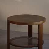 Modern Danish, Lacquered Beech Side Table, Fritz Hansen, "Model 1535", 1940s