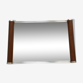 Plateau miroir rectangulaire art déco 25 x 37cm