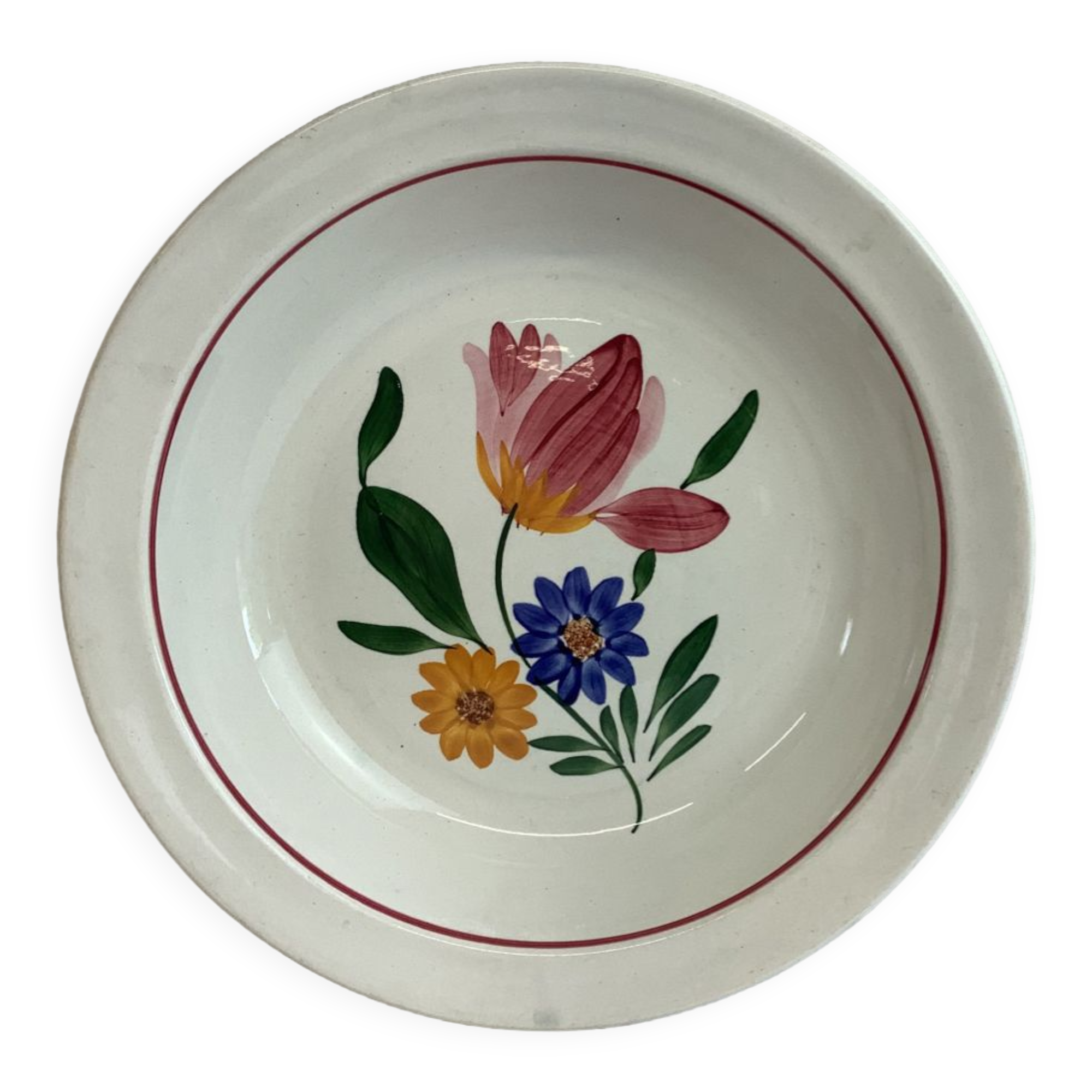 Old hollow dish made in France Digoin Sarreguemines