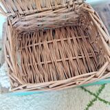 Vintage rattan trunk