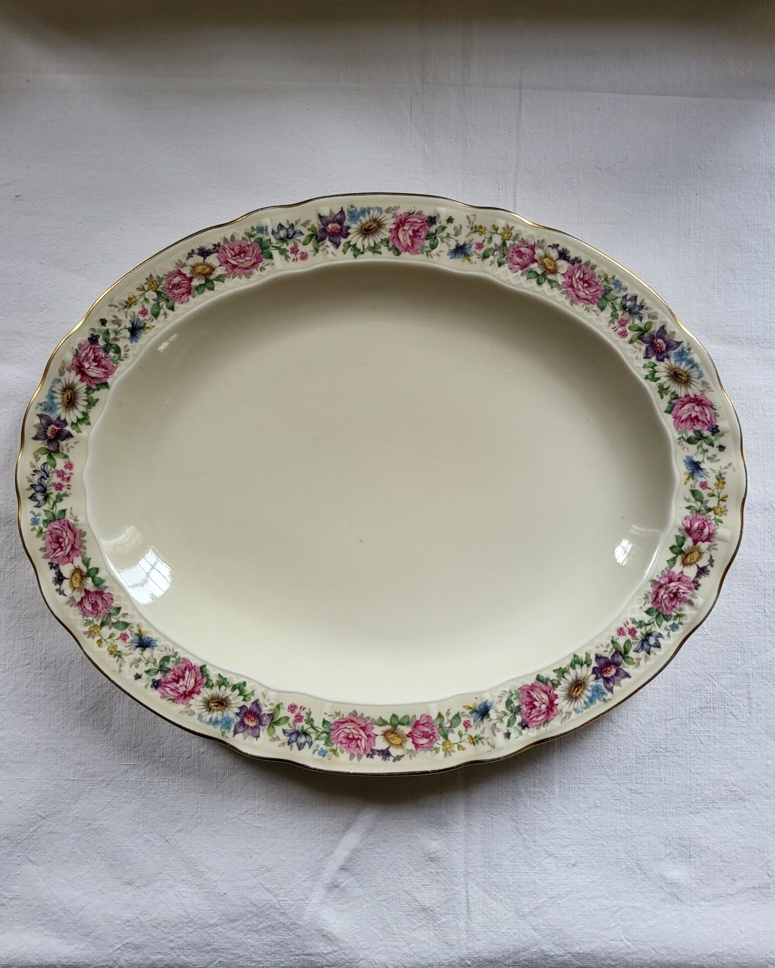 Limoges Bernardaud oval porcelain plate