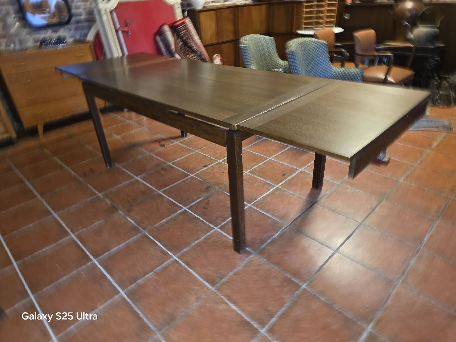 Scandinavian extendable oak table from the 1960s.