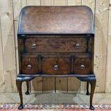 1930s English walnut back desk