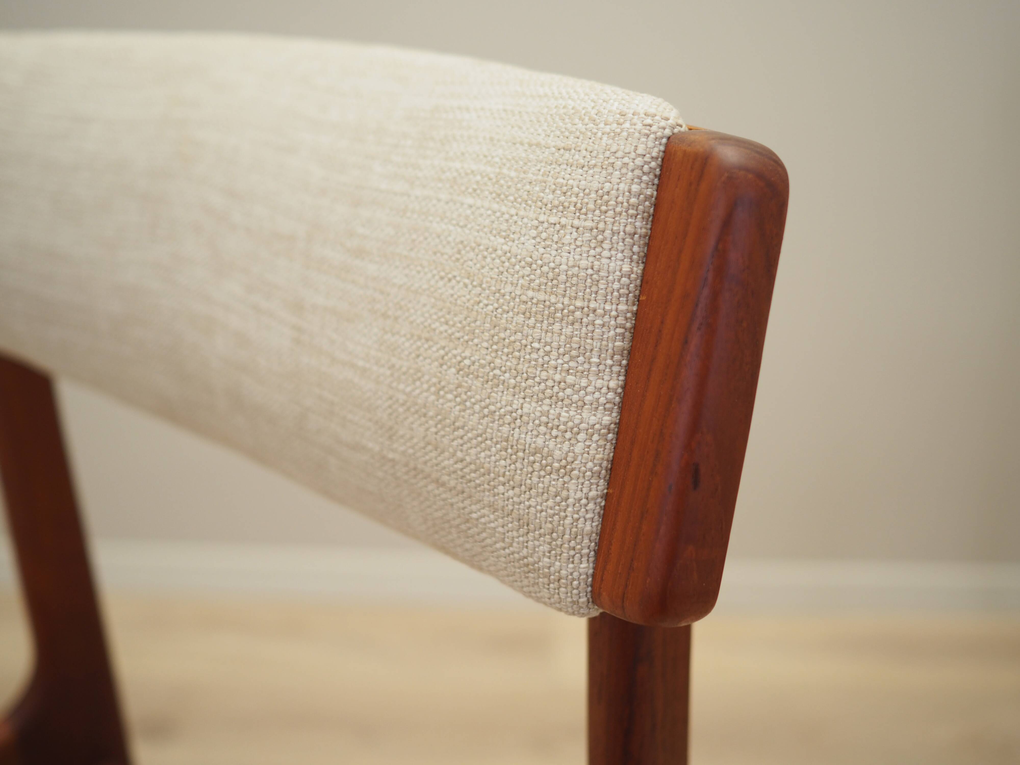 Set of four teak chairs, Danish design, 1960s, manufactured by N. & K. Bundgaard Rasmussen