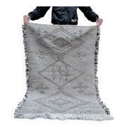 Moroccan Zanafi rug, Scandinavian rug, mid century decor, mid century furniture