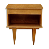 Table de chevet vintage pieds fuselés 1960