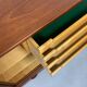 Danish midcentury teak credenza highboard by Ejvind A Johansson