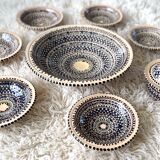 Artisanal Moroccan Dish Service 8 pieces