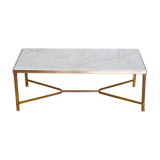 Brass marble coffee table from the 60's in the neoclassical style