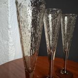 Champagne flutes bubble glass Biot