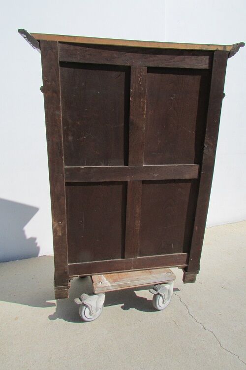 Gothic shelf showcase , solid oak